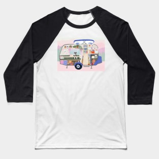 Cosy vintage caravan interior Baseball T-Shirt